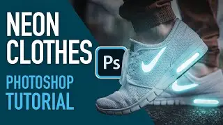 How to create a neon glow effect to clothing in photoshop 2020