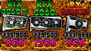 RX 6600 XT vs RTX 3060 vs RTX 3060 Ti | Short Comparison