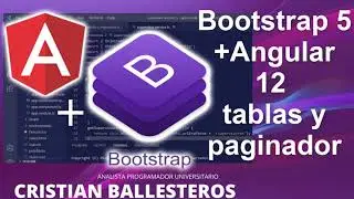 Bootstrap 5 + Angular 12 tablas y paginador