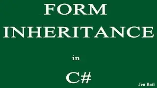 Form Inheritance in C#