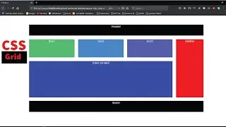 Create Website Layout Only Using CSS GRID | css grid Layout   project