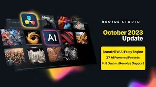 Krotos Studio 1.8 October 2023 Update - AI Foley Engine & Full DaVinci Resolve Support