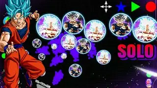 SOLO BEST MOMENTS // SOLO GOKU DBS // MACRO // New Skins // Custom Skins - AGARIO MOBILE 