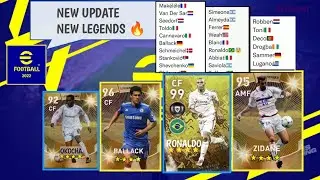 EFOOTBALL 22 NEW LEGENDS FT RONALDO, ZIDANE ETC🔥||OFFICIAL RELEASE DATE AND INFO