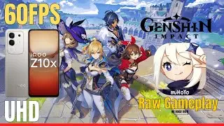 IQOO Z10X 60fps Genshin Impact Gaming Test| 120 fps support 😱😱