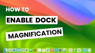 How To Enable Dock Magnification on Mac - Mac OS Sequoia