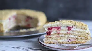 НЕЖНЫЙ ДОМАШНИЙ ТОРТ С МАЛИНОЙ| МОЙ ЛЮБИМЫЙ РЕЦЕПТ МЕДОВИКА