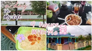 a day in my life✨️9 hours with me🙀 school,walking,eating,etc📚🍝📸