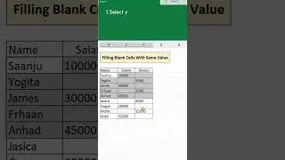 Filling Blank Cells with Same Value