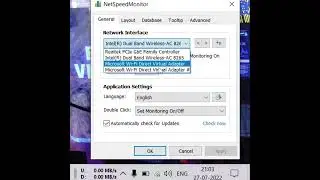 enable internet speed meter in any windows 
