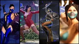 Kitana - UMK3, Valentine, Long Dress & Bikini - Skin Mod Showcase - Mortal Kombat 1