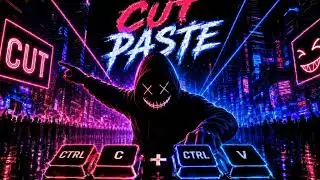 CUT PASTE | Cyberpunk Glitch Visualizer | CTRL+C CTRL+V