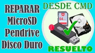 Reparar Tarjeta SD dañada, Recupera Archivos de la USB o Disco Duro Dañados con CMD | SOLUCIÓN