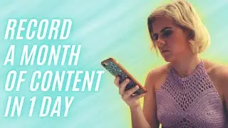 How I Batch Record YouTube Videos (YouTube Content Planning)