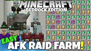 Best raid farm totorial for minecraft bedrock / pocket