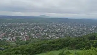 Пятигорск. Вид сверху. Живой звук природы.