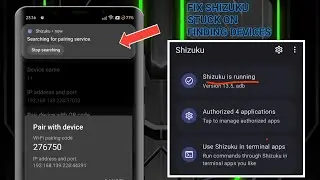 How to fix Shizuku stuck on serching for pairing service || runnig shizuku without wifi & pairing