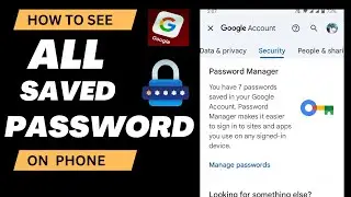 How To See All Saved Password In Google Account | How To View Saved Passwords on Your Mobile