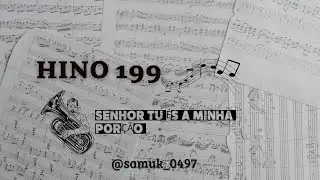 hino 199 H5- Senhor tu és a minha porção 🙌🏾❤️ Culto na central de Salvador #tuba #baixo #orquestra
