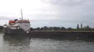 Грузовой теплоход река море.Сухогруз.Тип Сормовский.