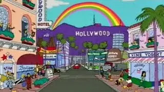 Los Simpson - Hollywood donde la gente se ayuda mutuamente