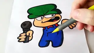 Draw Bambi Friday Night Funkin Mod FNF character