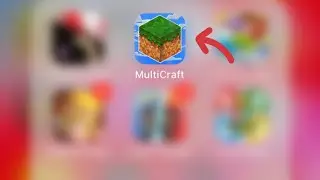 MultiCraft sky blocks playing in iPhone 6