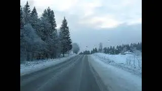 Мы наслаждаемся дорогой ! Живописный въезд  в  город Сортавала.  Красавица Карелия!