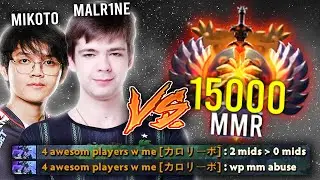 TWO M-GOD (MALR1NE & MIKOTO) vs. Ws (15K MMR) - 