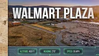 Walmart Plaza Olean N Y  Drone Video