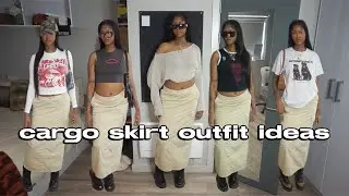 cargo skirt outfit ideas 2022! styling summer trends part 1 ft hurela