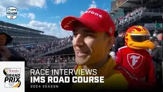 Race Interviews // 2024 Sonsio Grand Prix at Indianapolis Motor Speedway | INDYCAR