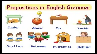 Prepositions in English grammar | Vocabulary words english | Common Prepositions #preposition