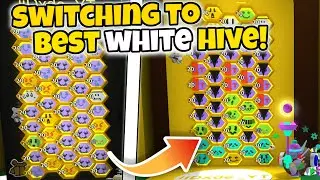 Switching Hive Colors To BEST White Hive in Bee Swarm Simulator!