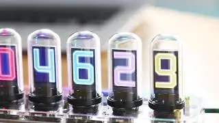 NovelLife SE Tube Clock DIY LCD Nixie Tube Clock Kit WIFI APP Control Gesture Control Acrylic Base