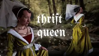 Medieval queens wore wool. I wear thrift store curtains.