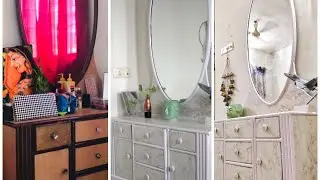 Amazing Dressing table transformation only for Rs.2000 timelapse from ugly to beautiful DIY