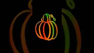 Making a scratch art pumpkin in 