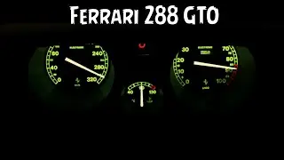Ferrari 288 GTO brutal acceleration top speed