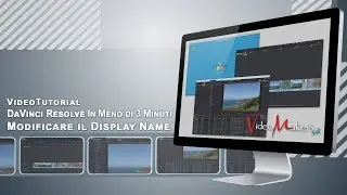 DaVinci Resolve - Modificare il Display Name nel Media Pool