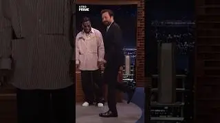 Burna Boy teaching Jimmy Fallon the Afro Moonwalk Dance. #shorts