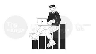 Studying business statistics bw 2D animation
