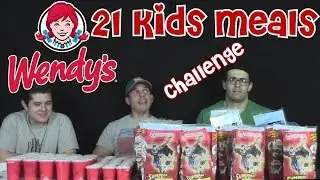 21 Wendy's Kids' meals Challenge | With Freakeating