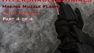 032 -HyperShadeTutorials-Unity 3D Making Gun Shoot, Muzzle flash,hit particle (C Sharp) Part 4 of 4