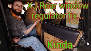 1997 Jeep Cherokee XJ rear passanger manual window regulator fix... Kinda