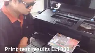 Print test results with Epson printer L1800