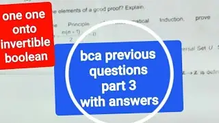 bca previous exam question paper