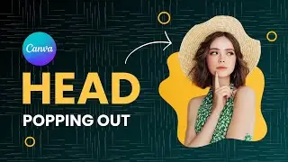 Head Popping out Photo Out of Frame in Canva | Social Media Profile Picture Design