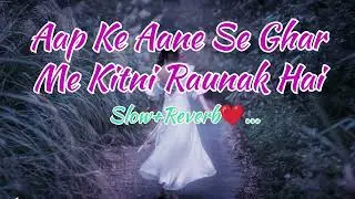 AAP KE AANE SE GHAR ME KITNI RAUNAK HAI NEW' LOFI SLOWED REVERB