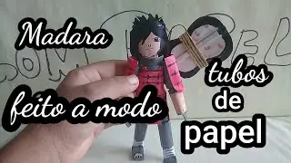 boneco de papel (madara) modo tubinhos de papel